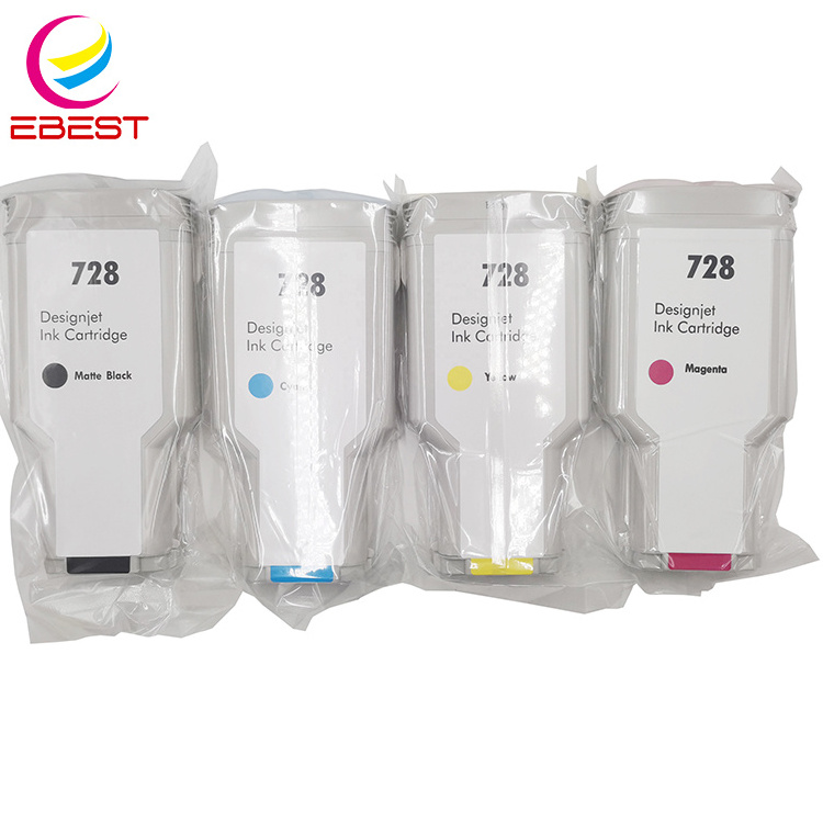 EBEST Compatible High Page Yield HP 728 Ink Cartridge for HP DesignJet T730 T830 Printer 300ML/PC color ink