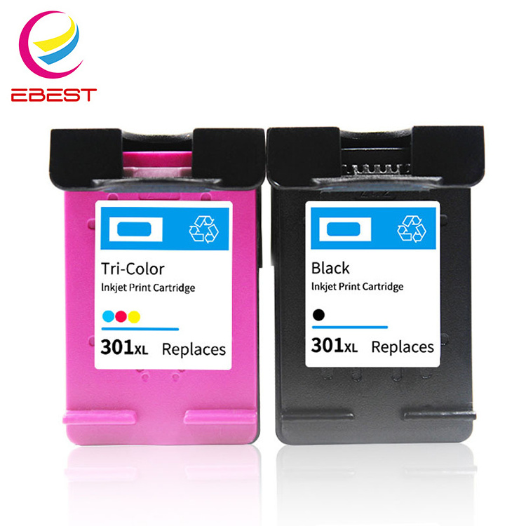 EBEST Wholesale 301XL printer ink cartridge Compatible for HP Ink replacement 301 for DeskJet 3000 3050 3055 Inkjet Printer