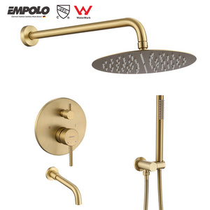 Cupc Upc shower system 10-inch high pressure bathroom Shower faucet concealed mixer set wall mounted shower system kit