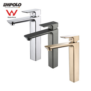 Watermark tap basin mixer faucet brass tall bathroom faucet tap single handle hot and cold water tap