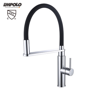 CUPC kitchen faucet silicone hose pull down brass kitchen sink mixer tap