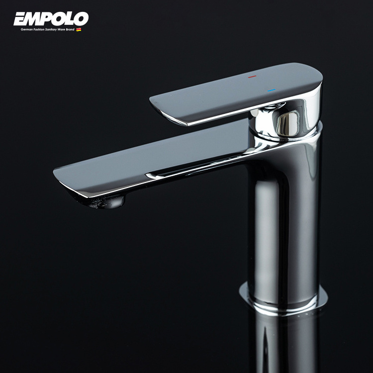 Factory supplier empolo bathroom basin faucet mixer deck mounted single handle brass vanity water tap vessel sink faucet