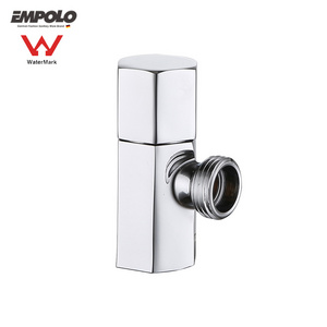 Watermark good quality 1/2 inch chromed wall mounted toilet water stop 90 degree bathroom accessories brass angle valve