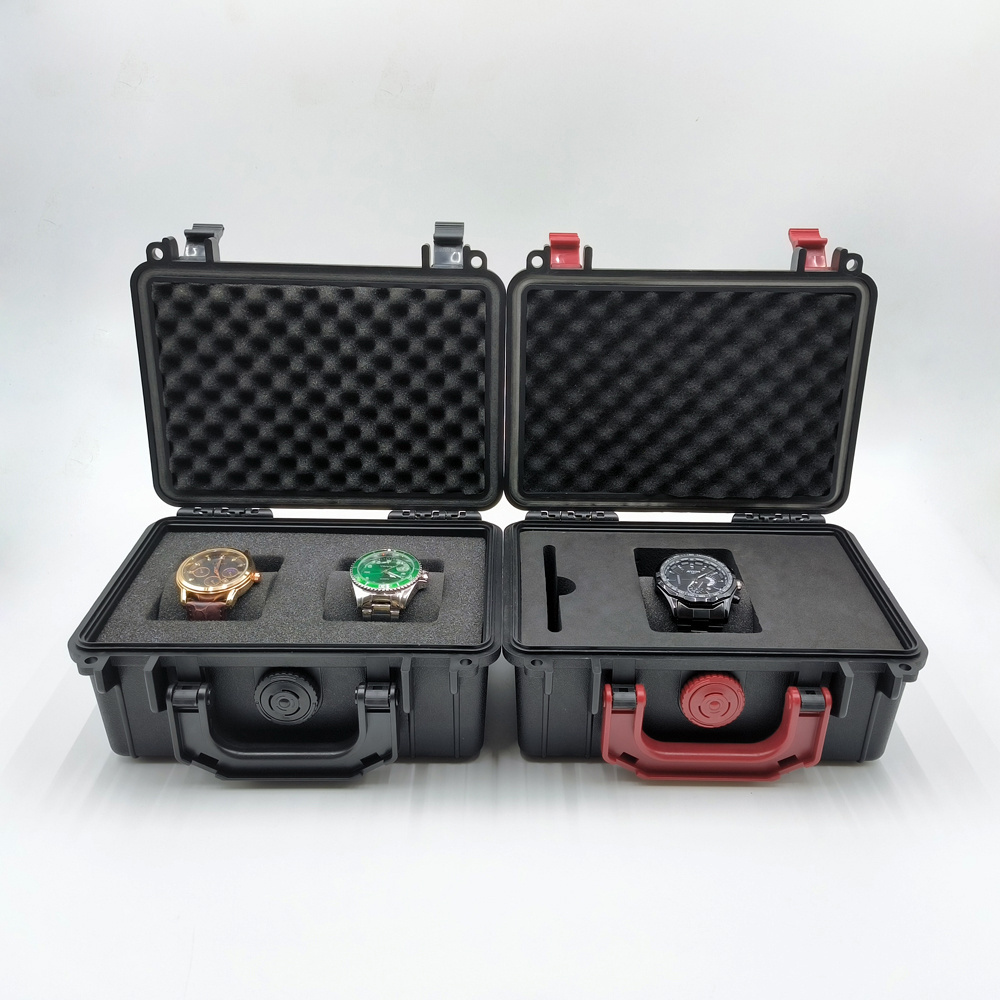 Small Plastic Toolbox Hard Case Waterproof Shockproof Tool Box With Foam Insert