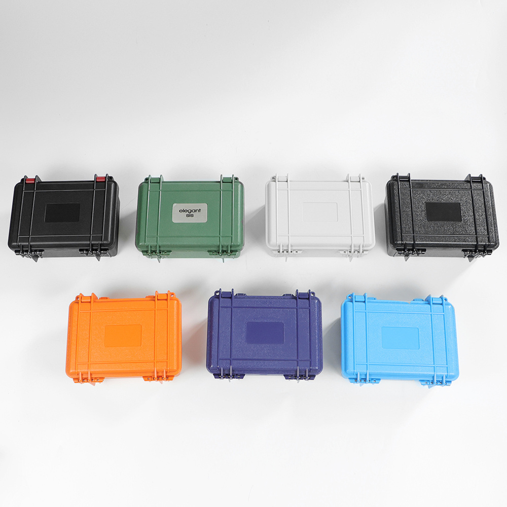 Small Plastic Toolbox Hard Case Waterproof Shockproof Tool Box With Foam Insert