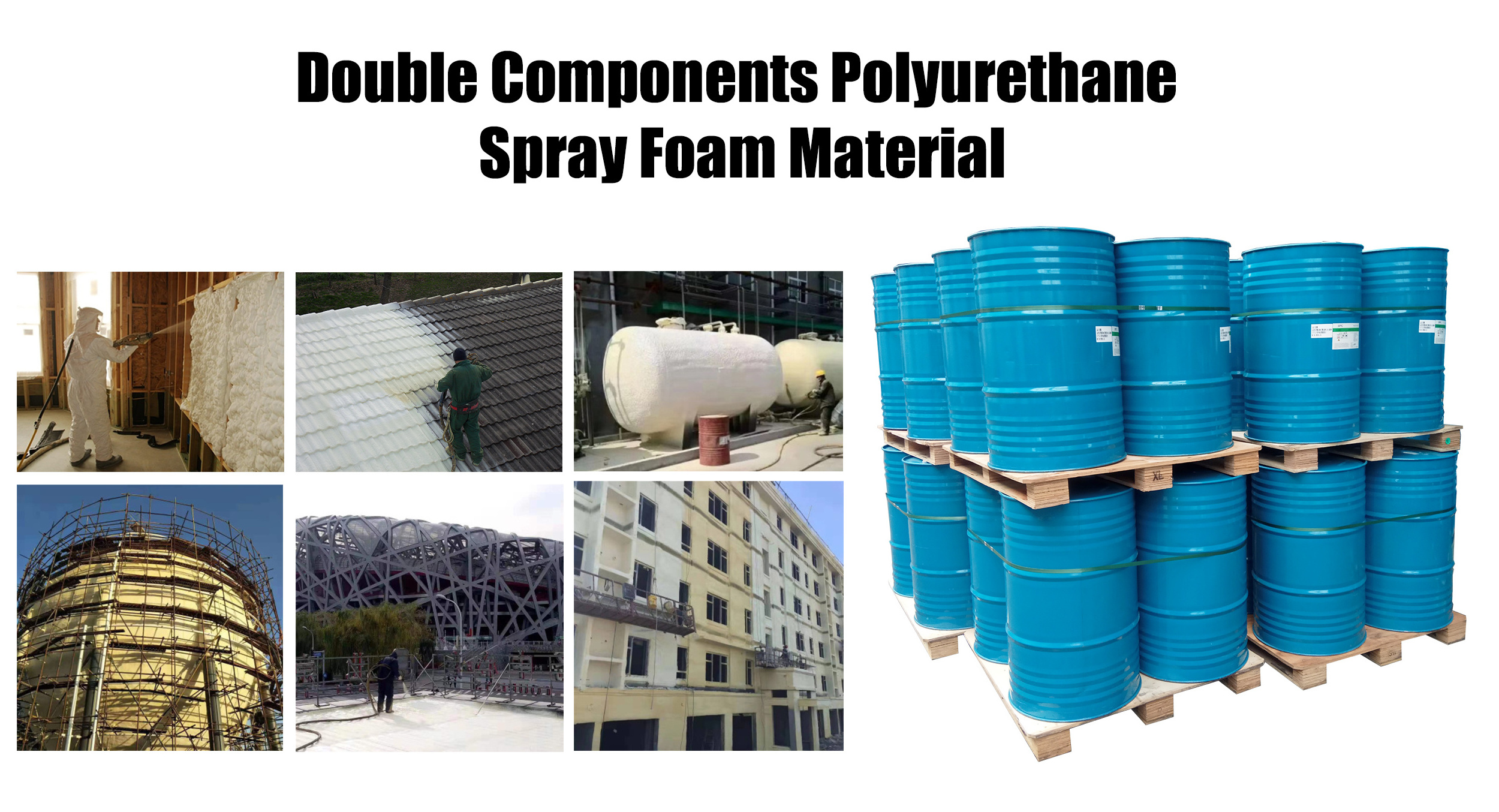 Two Components Polyurethane Liquid Material For PU Spray Closed Cell Foam