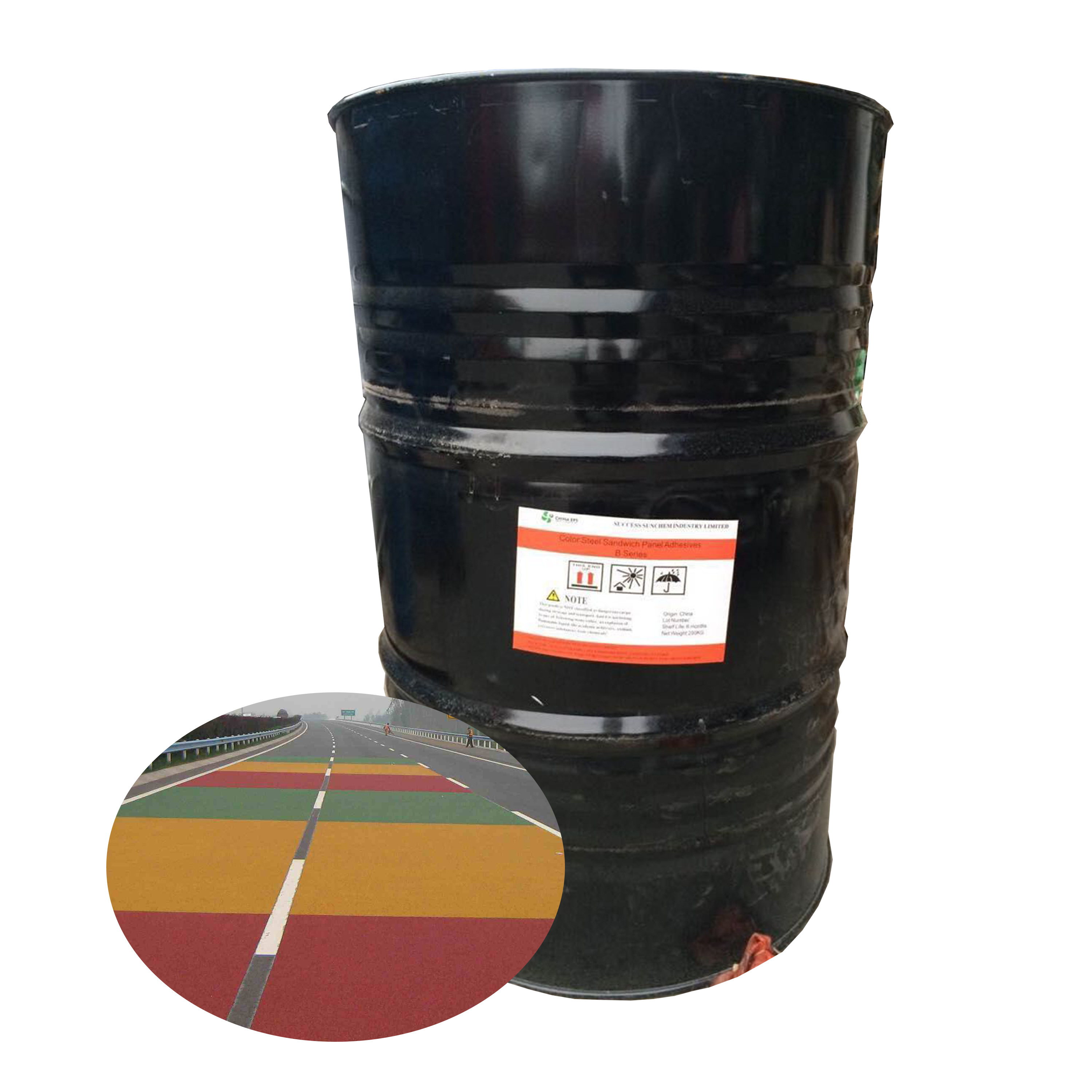 Two Component Colorful Acid Resistant and Anti Skid Road PU Polyurethane Glue