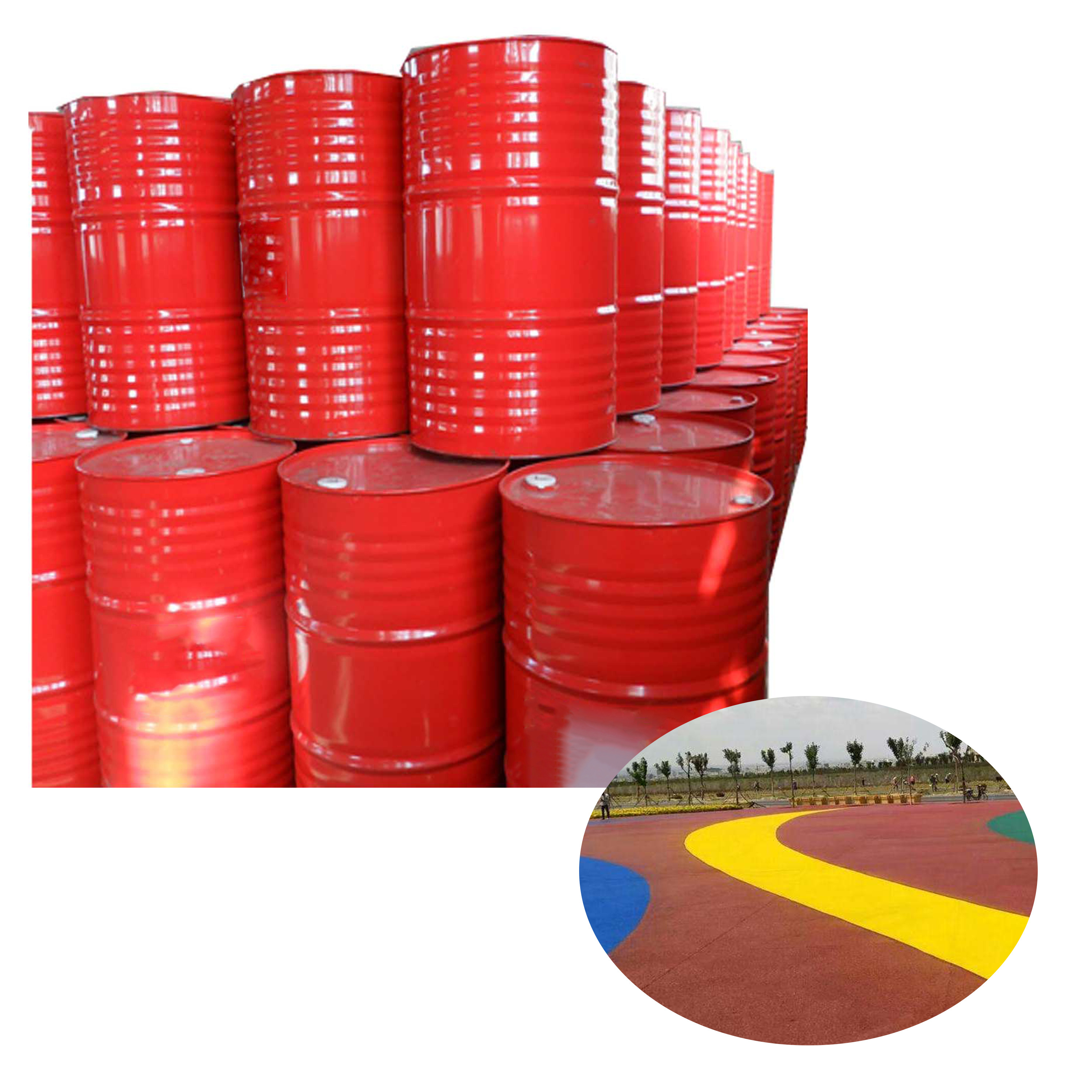 Two-component Polyurethane Binder PU Adhesive Glue for Plastic Flooring Color Road Paving