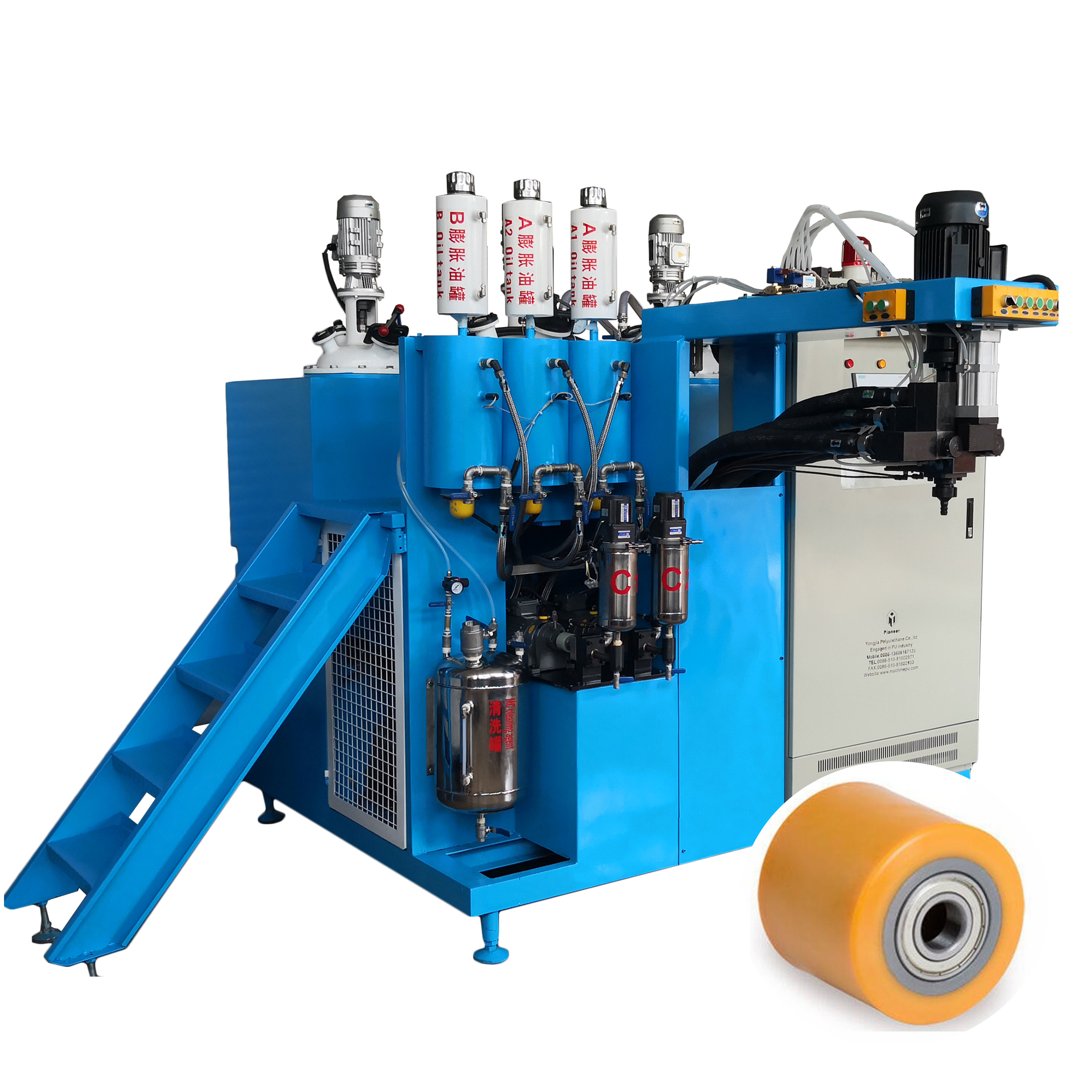 High Pressure Foaming Machine Three Components Cast Polyurethane PU Elastomer Machinery Foam Fill Tire Wheel Making Equipment