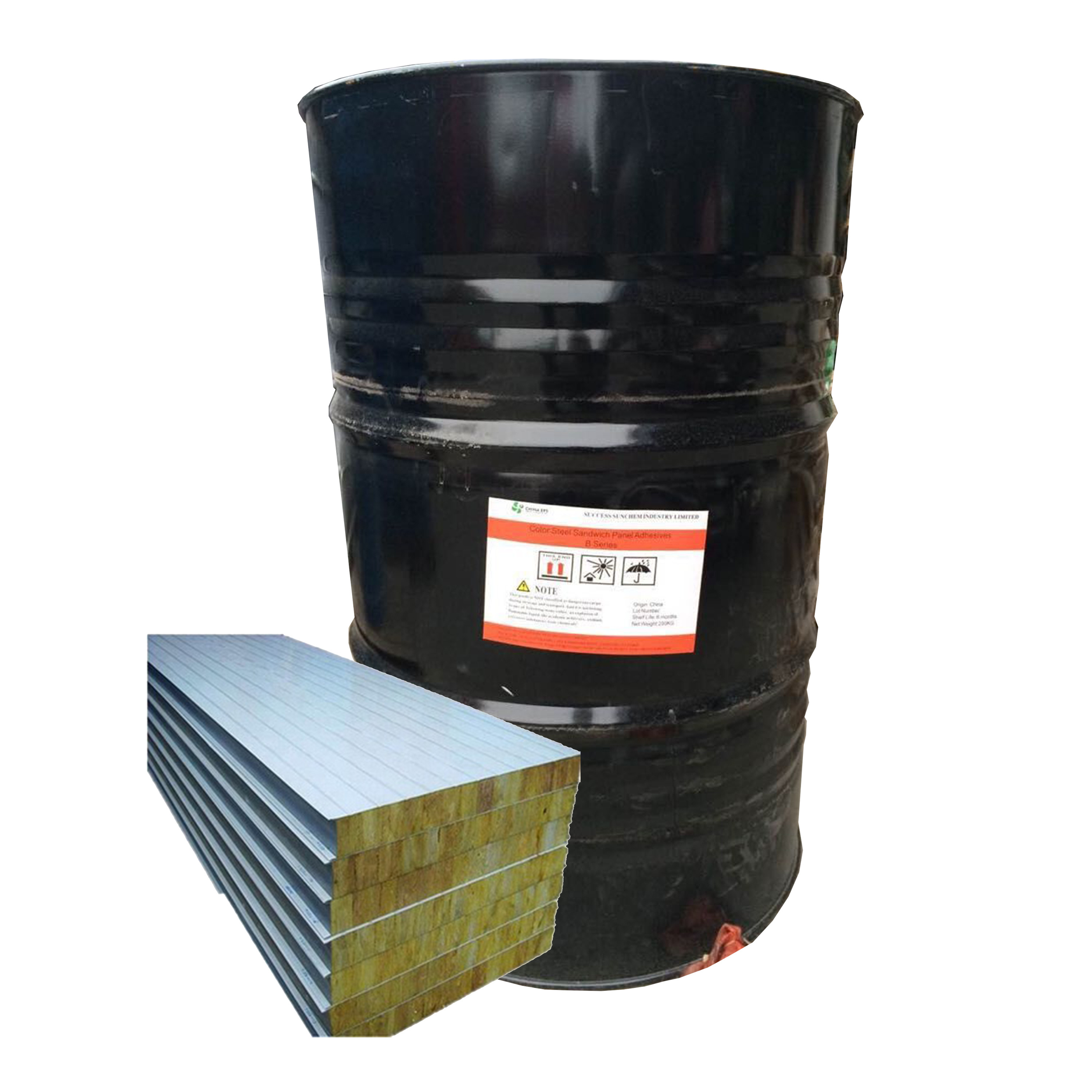 PU Polyurethane Adhesive Glue for Rock Wool to Metal Plate Mineral Wool Sandwich Panel