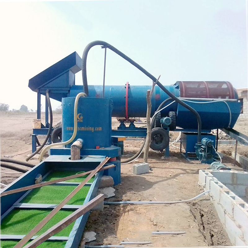 50TPH Factory Price Gold Washing Separator Recovery Process Plant Highbanker Gold Sluice Box For Sale