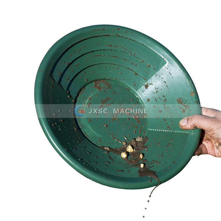 34CM Sand Gold Nugget Prospecting Strong Polyethylene Gold Washing Recovery Separator Pans Machine