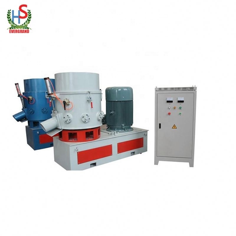 low  price 300 kg/h hdpe ldpe Pe pp film compactor recycling plastic agglomerator  machine