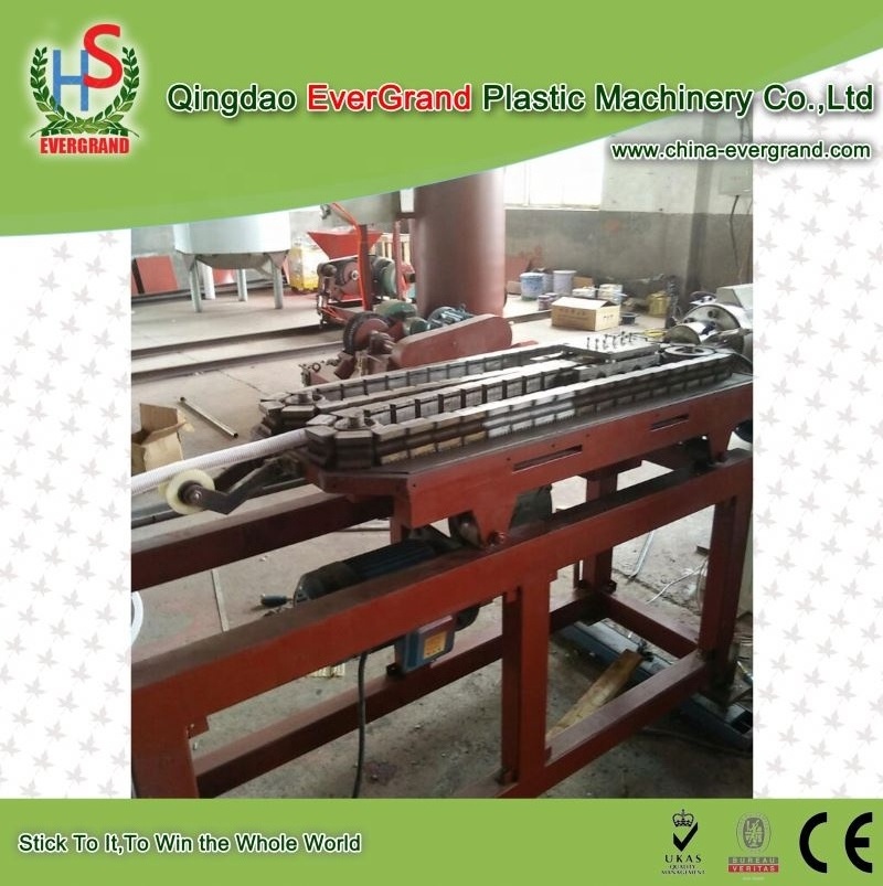 Plastic Single Wall Corrugated Pipe Extrusion Line Flexible Hose Making Machine