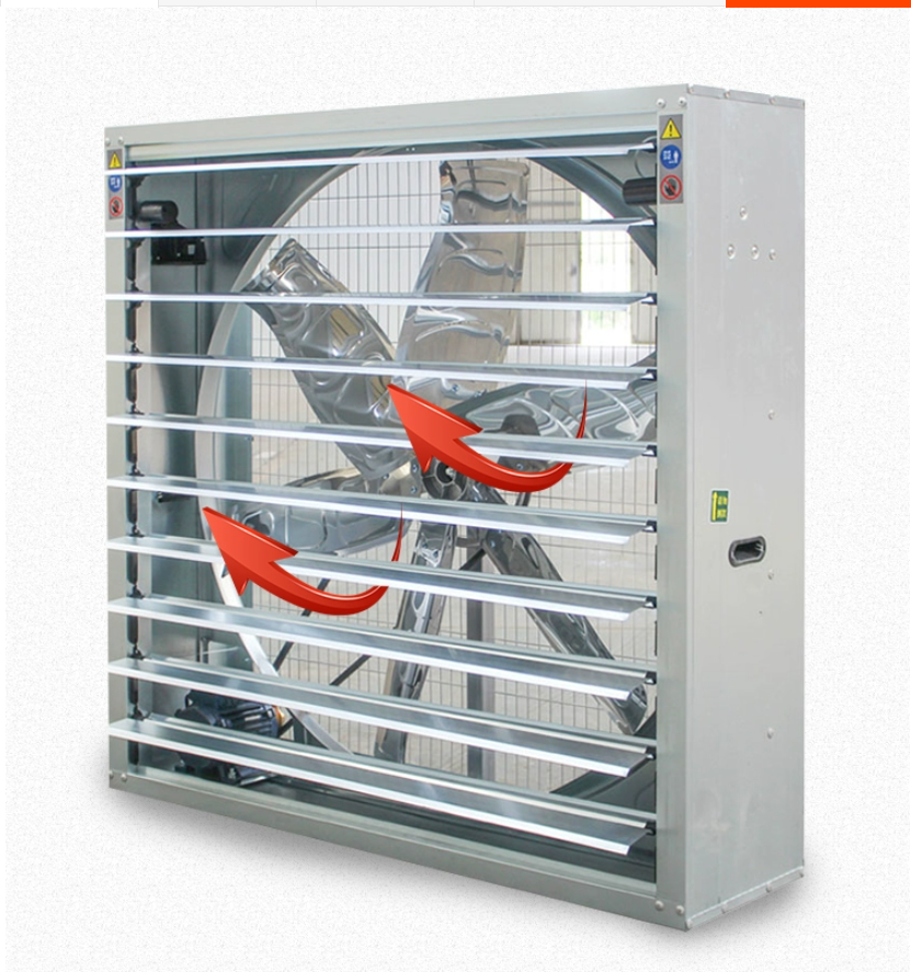 Poultry Farm Chicken House Ventilation Cooling hammer fan Exhaust Fan for Broiler Layer Air Cooling In Big Air Flow