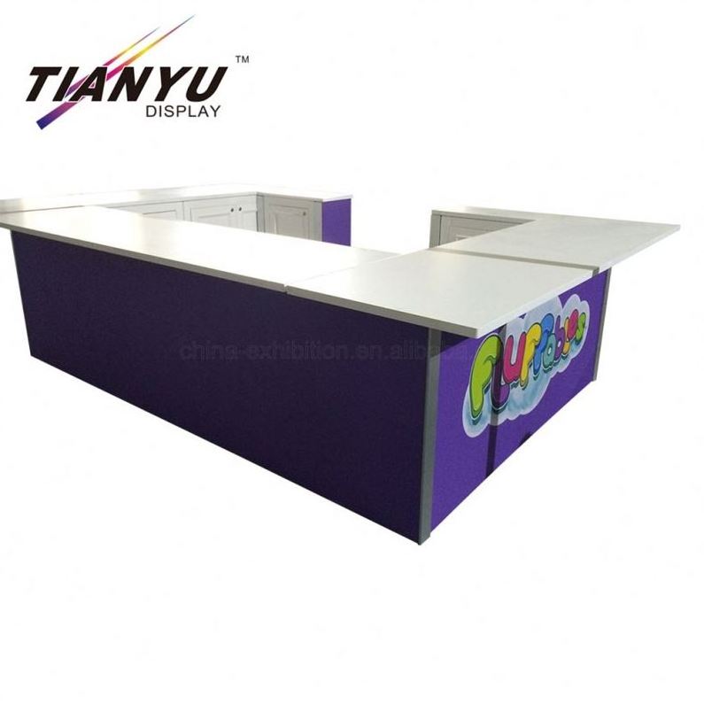 Bar Folding Pop Up Table Exhibition Jewellery Shop Design Coffee  Portable Display Counter