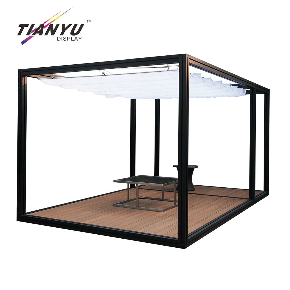 Sunroom Gazebo Prefabricated Glass Conservatory Sets Outdoor Aluminum Sale Cheap Roof Manufacturer  Waterproof Pergola Covers