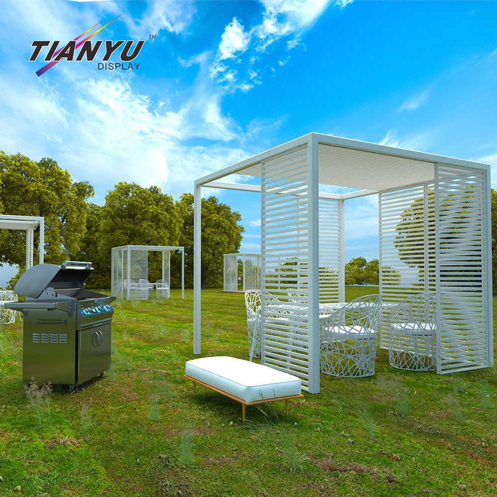 Tianyu New Design Luxury Glass Sun Rooms S Living Gazebo Outdoor Glass House Garden Wedding Gazebo