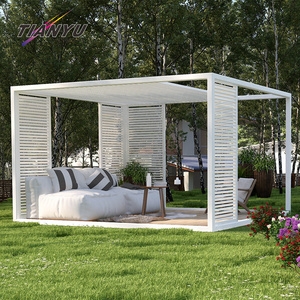 Tianyu New Design Luxury Glass Sun Rooms S Living Gazebo Outdoor Glass House Garden Wedding Gazebo