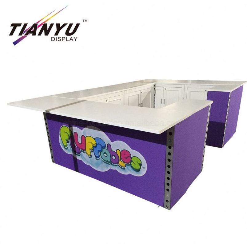 Bar Folding Pop Up Table Exhibition Jewellery Shop Design Coffee  Portable Display Counter