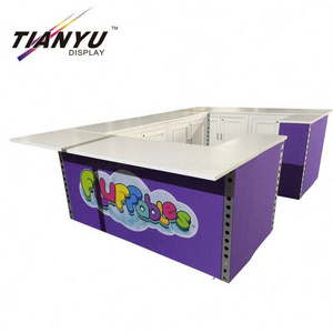 Bar Folding Pop Up Table Exhibition Jewellery Shop Design Coffee  Portable Display Counter