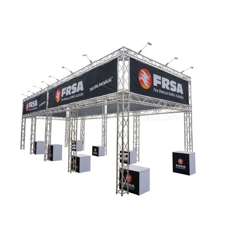 Tianyu Custom Factory Price Trade Show Display Exhibition Booth Light Weight Steel Truss Triangle 290 Roof Truss