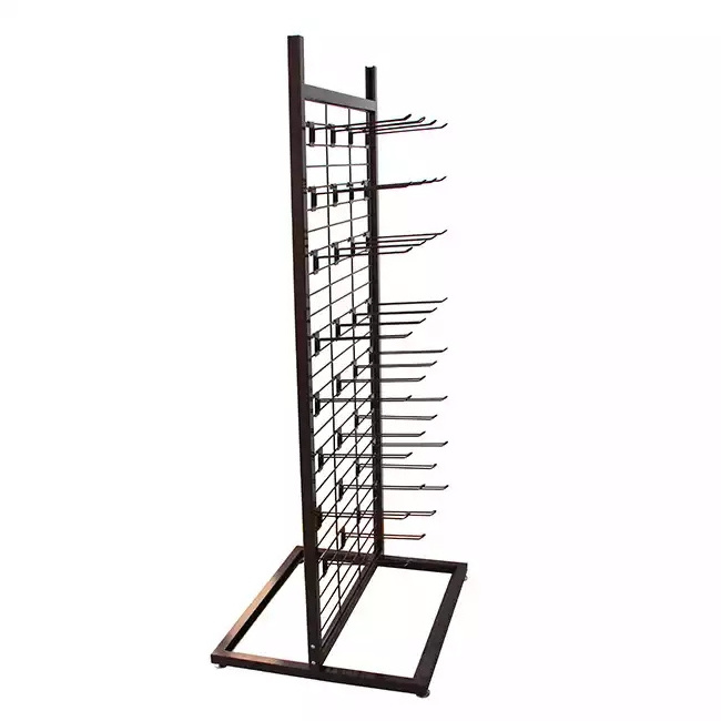 Hot Sale Movable Wire Mesh Shelves Use With Hook Hat Sandal Slipper Display Stand Retail Shop Hanging Display Rack