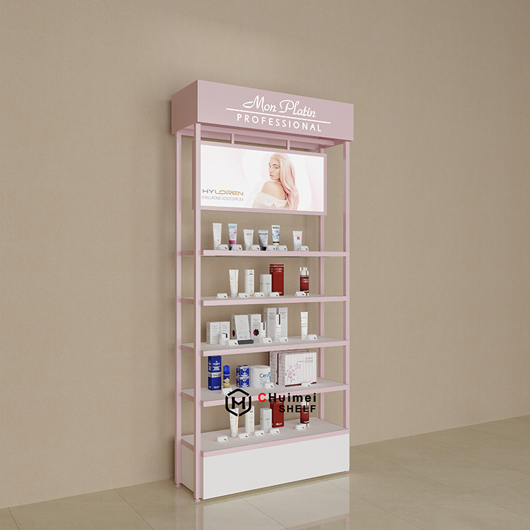 Fashion Design Beauty Salon Make up Stand  Showcase Retail Shop Decoration shelves for shops Cosmetic Display Cabinet