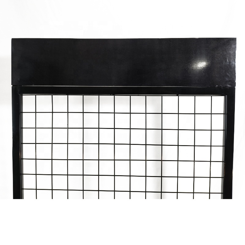 Grid Wall Hooks Wire Mesh Steel Grid Wall Mounted Panels Stand Grid Display Rack Iron Customized Metallic Light Duty 3-5 Tires