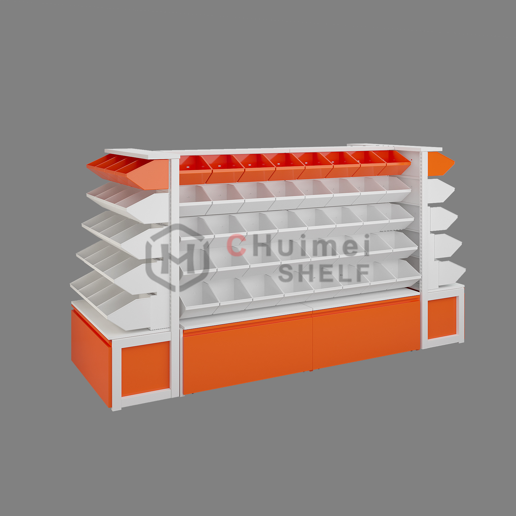 Snack Display Shelving Rack Candy Rack Display Shelf Light Duty Customized Iron Display Stand Metallic Metal Shelving Units