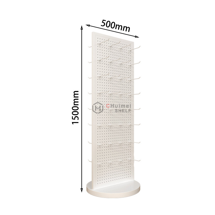 Hot Sale Double-sided Perforated Backboard Hanging with Hooks Cell Phone Accessories Display Stand Hanging Items Display Rack