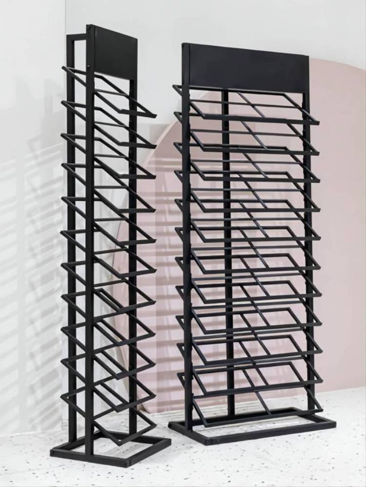 Mosaic Metallic Display Shelves Marble Tile Display Rack Custom Ceramic Supermarket Shelving Display Stand 15-30 Days Customized