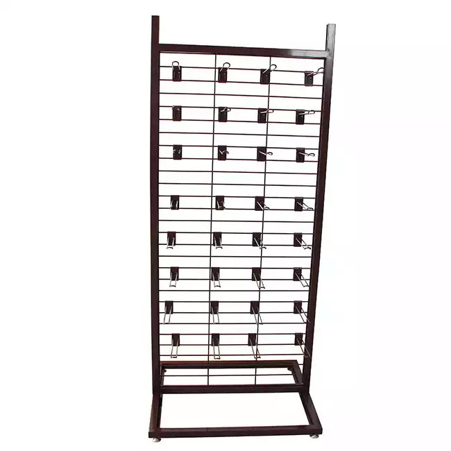 Hot Sale Movable Wire Mesh Shelves Use With Hook Hat Sandal Slipper Display Stand Retail Shop Hanging Display Rack