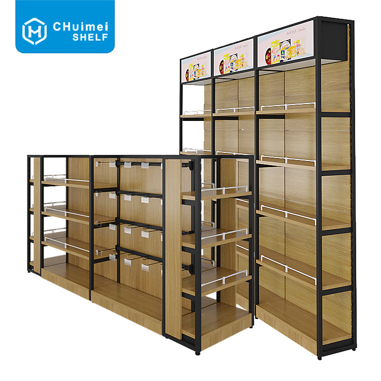 New Arrival Steel Supermarket Shelves Retail Store Advertising Display Gondola Shelving