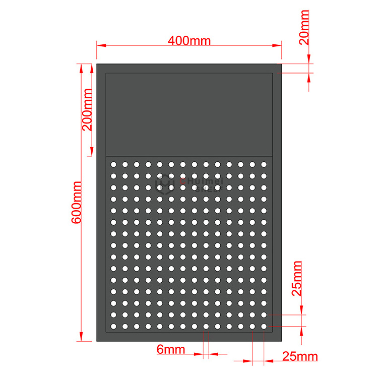 Low Price Metallic Perforated Backboard Grocery Store Hanging Stand Tool Accessories Display Racks Iron Customized Durable