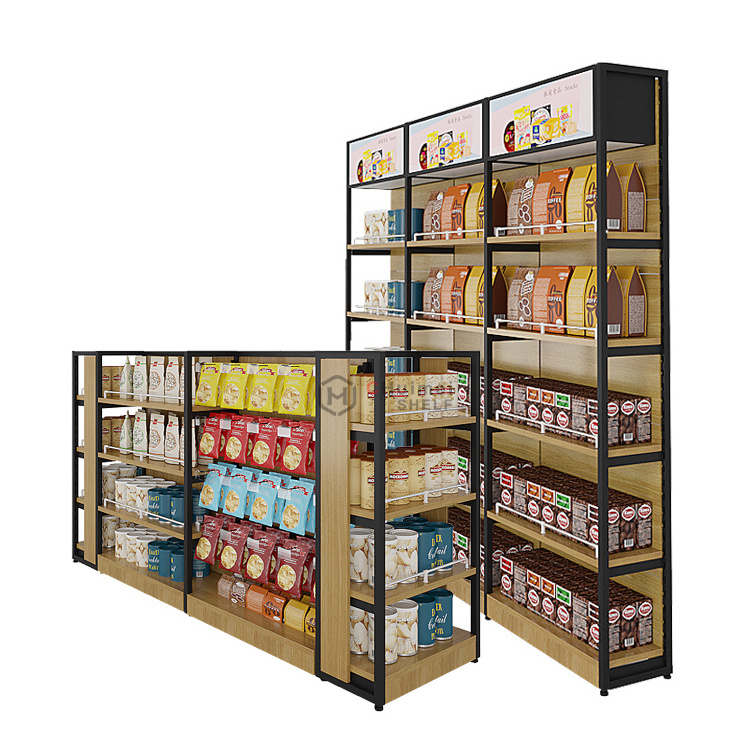 New Arrival Steel Supermarket Shelves Retail Store Advertising Display Gondola Shelving