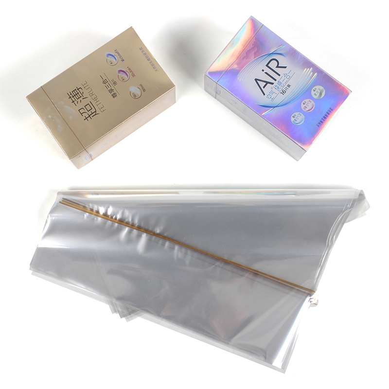 Shrinkage Heat Sealable Clear BOPP Film Cellophane For Medicine Condom Hard Soft Box Package