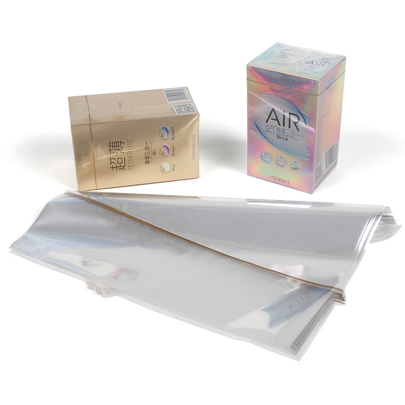 Shrinkage Heat Sealable Clear BOPP Film Cellophane For Medicine Condom Hard Soft Box Package