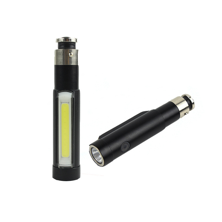 12V COB LED Car Cigarette Lighter led light, Small Rechargeable car flashlight, Mini LED Flashlight With Car Charger