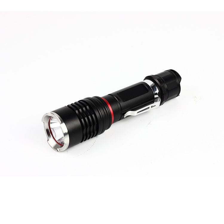 Camping super bright high power attack head 1000 lumen water resistant usb rechargeable tactical led flashlight