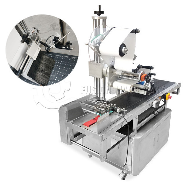 Controlled pressure sensitive adhesive label machine vial paging labeling machine/chocolate syrup bottle labeling machine