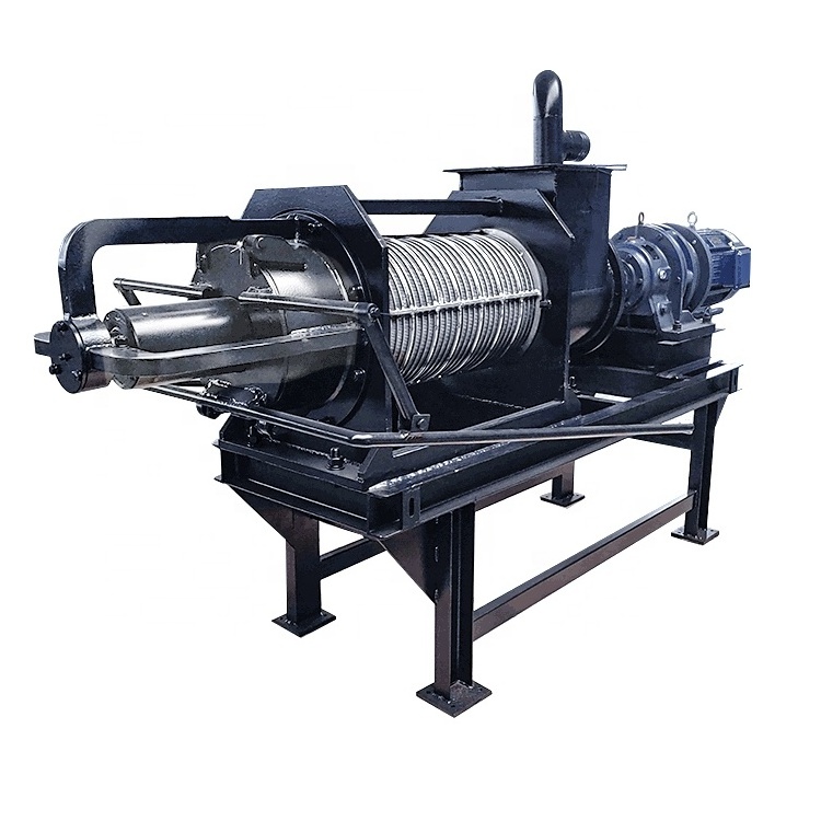 Animal Manure Dewater Processing Equipment Cattle Pig Chicken Manure Scraper Cow Dung Dewatering Machine