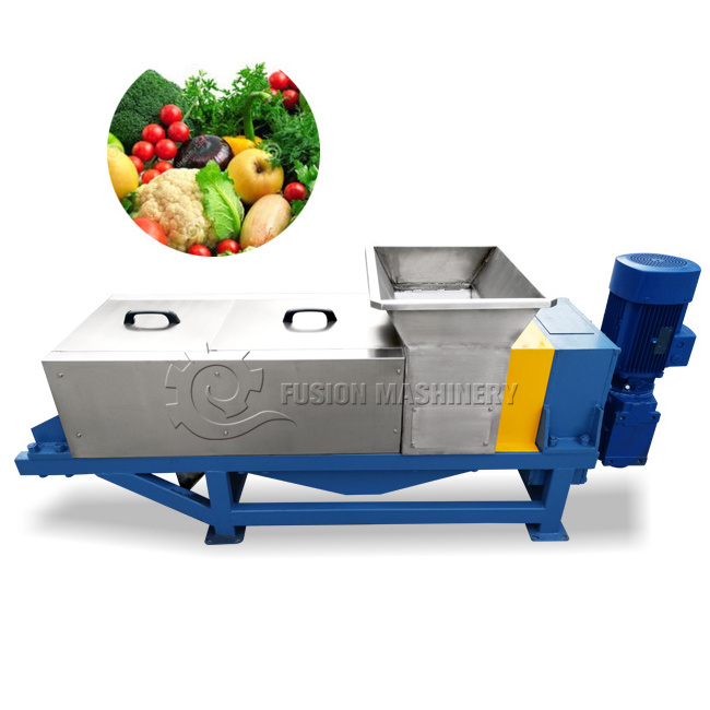 convenient liquid solid separator food waste screw press dewatering kitchen waste food crusher