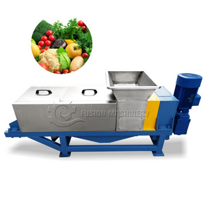 convenient liquid solid separator food waste screw press dewatering kitchen waste food crusher