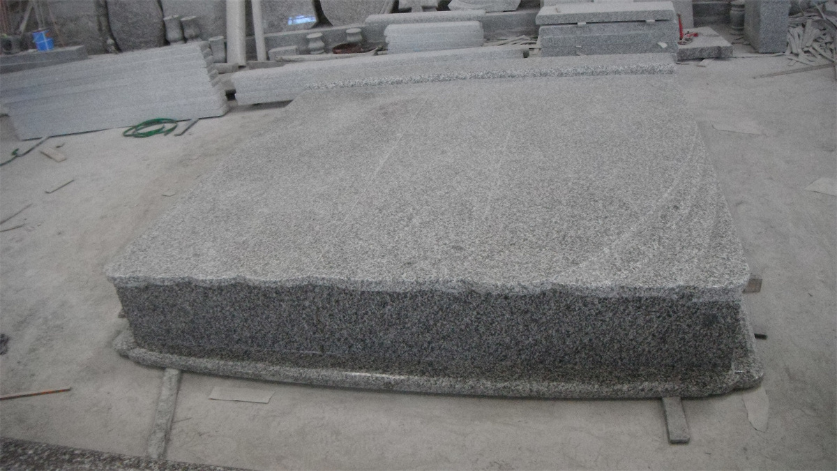 G664 Pink Granite  Funeral Tombstone Headstone  for Cemetery Customized Monument Factory Price