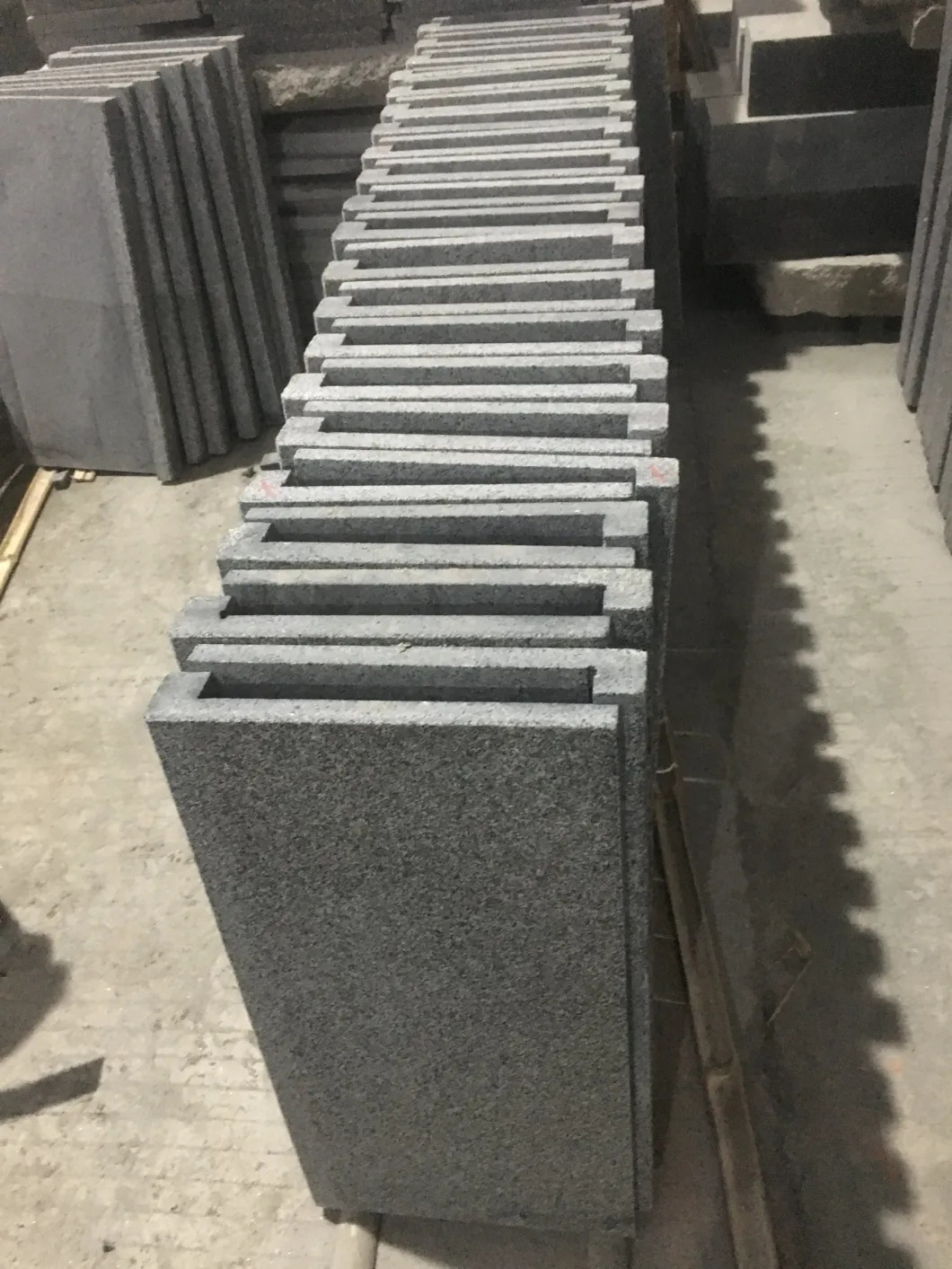 Grey Granite Tile for Swimming Pool Tile L Shape Corner Bullnose  Paver Copping Stone