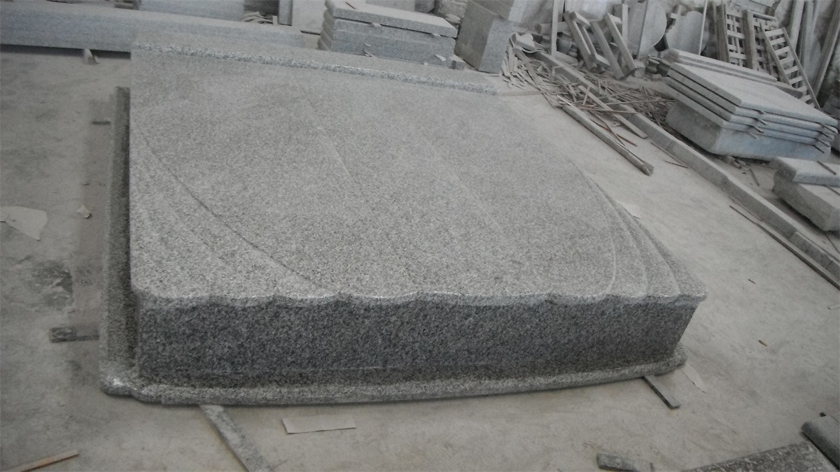 G664 Pink Granite  Funeral Tombstone Headstone  for Cemetery Customized Monument Factory Price