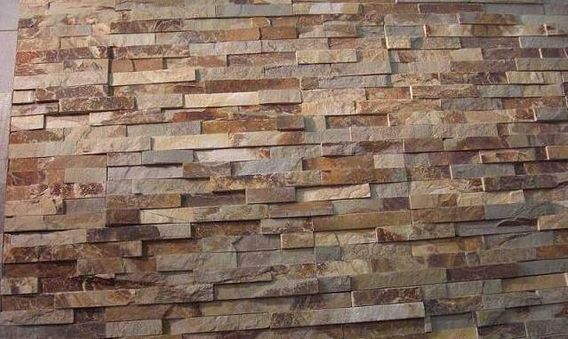 Exterior Wall Rustic/Beige/Black Slate Culture Stone Wall Cladding Tiles Stone Veneer Panels