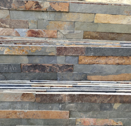 Exterior Wall Rustic/Beige/Black Slate Culture Stone Wall Cladding Tiles Stone Veneer Panels