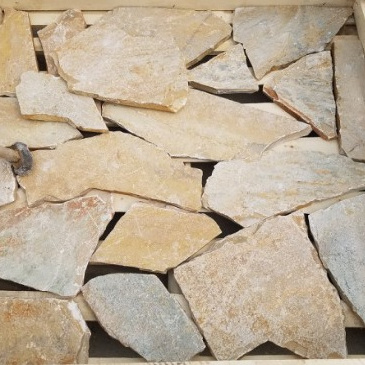 Cheap irregular/split grey slate flagstone for floor pavement manufacturer